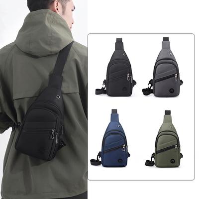 Chest Bag Men's Multifunctional Crossbody Shoulder Bag Large Capacity Nylon Men's Bag