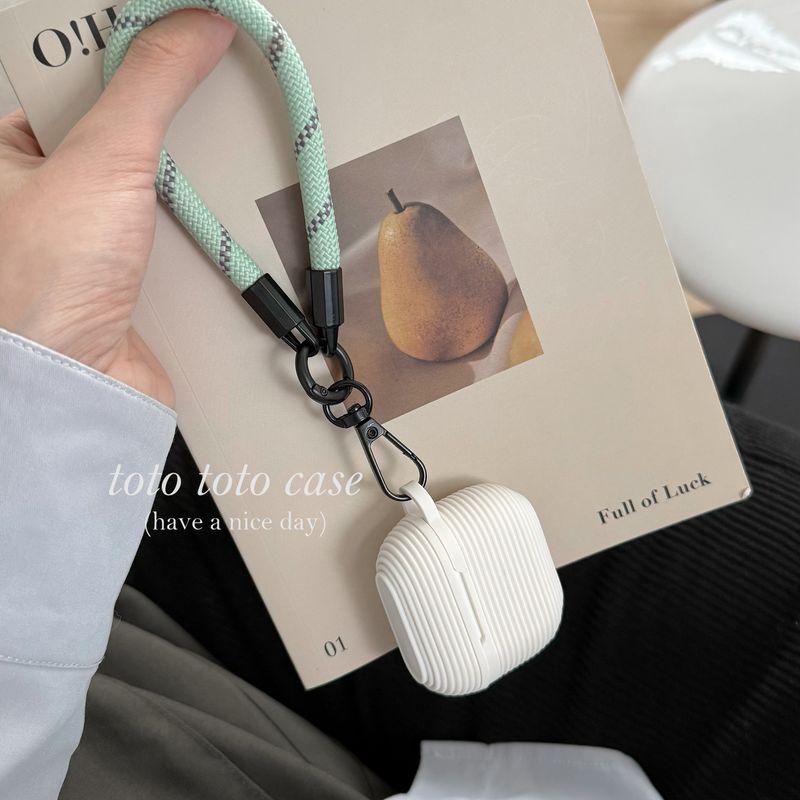 

Sleeves for Apple 2 Generation Bluetooth Headset Case Airpods3 Generation Mint Green Lanyard Airpods2 Shatter-resistant Protective Case Soft Case Apple Airpods Pro Shell + Mint Green Hemp Rope