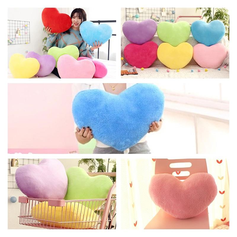 Soft And Cuddly Heart-shaped Plush Pillow For Teens And Adults