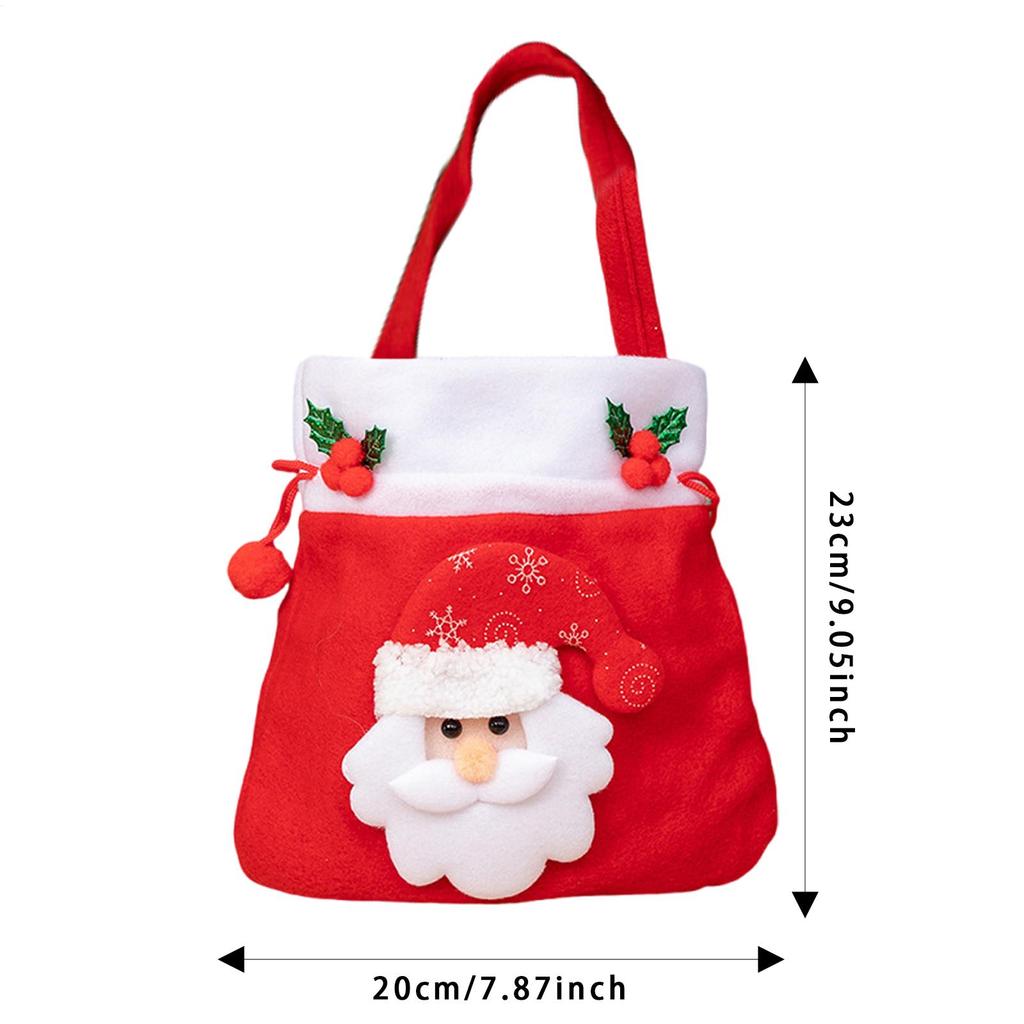 Saco de Doces de Natal Bolsa de Feriado de Inverno com Cordão Sacola de Lembrancinhas Para o Natal Para Balas Gelatinosas Pirulitos Chocolate Brinquedos Durante a Pré-escola