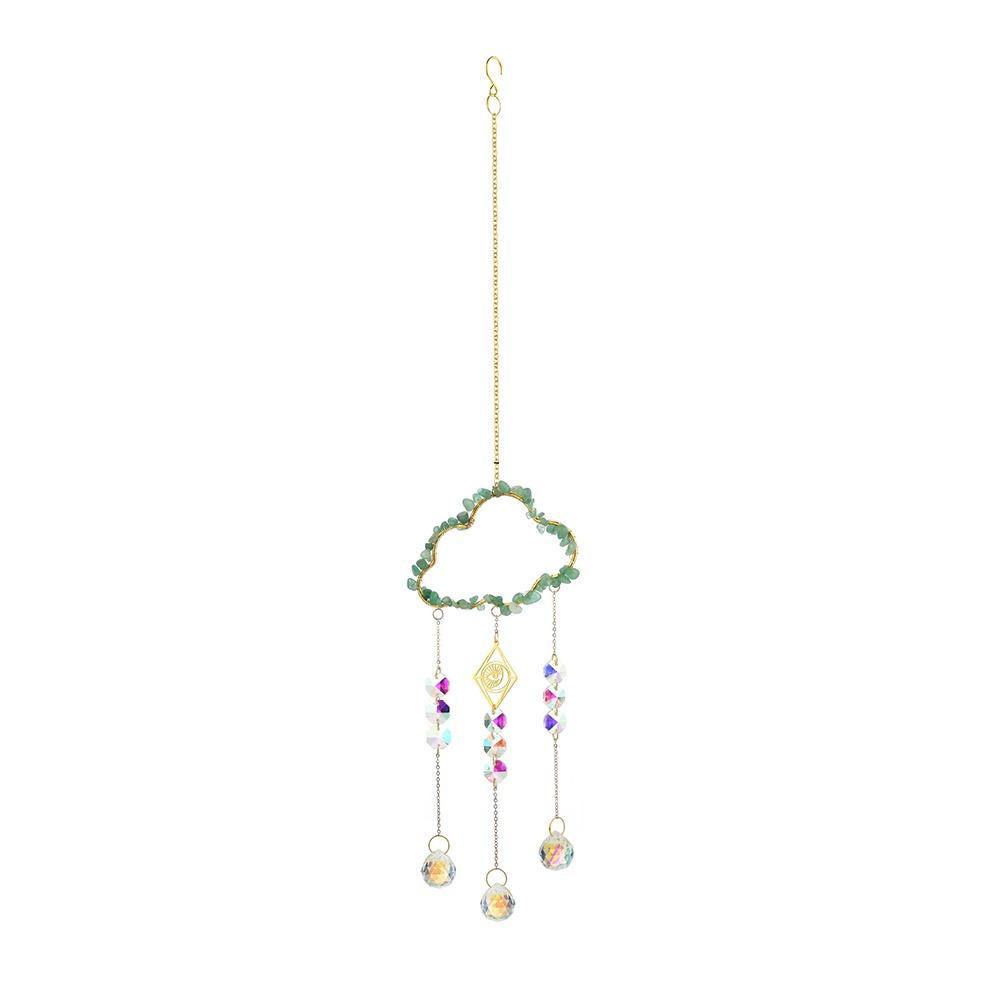 Handmade Suncatcher Chandelier Hanging Rainbow Catcher Wind Chimes Pendant  Bedroom Balcony Patio