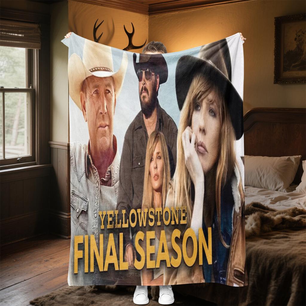 Yellowstone: Western Conflict Plüschdecke Weich Bequem Ganzjahresdecke Sofa Büro Nickerchen Decke Outdoor Reise Überwurf Perfektes Geschenk