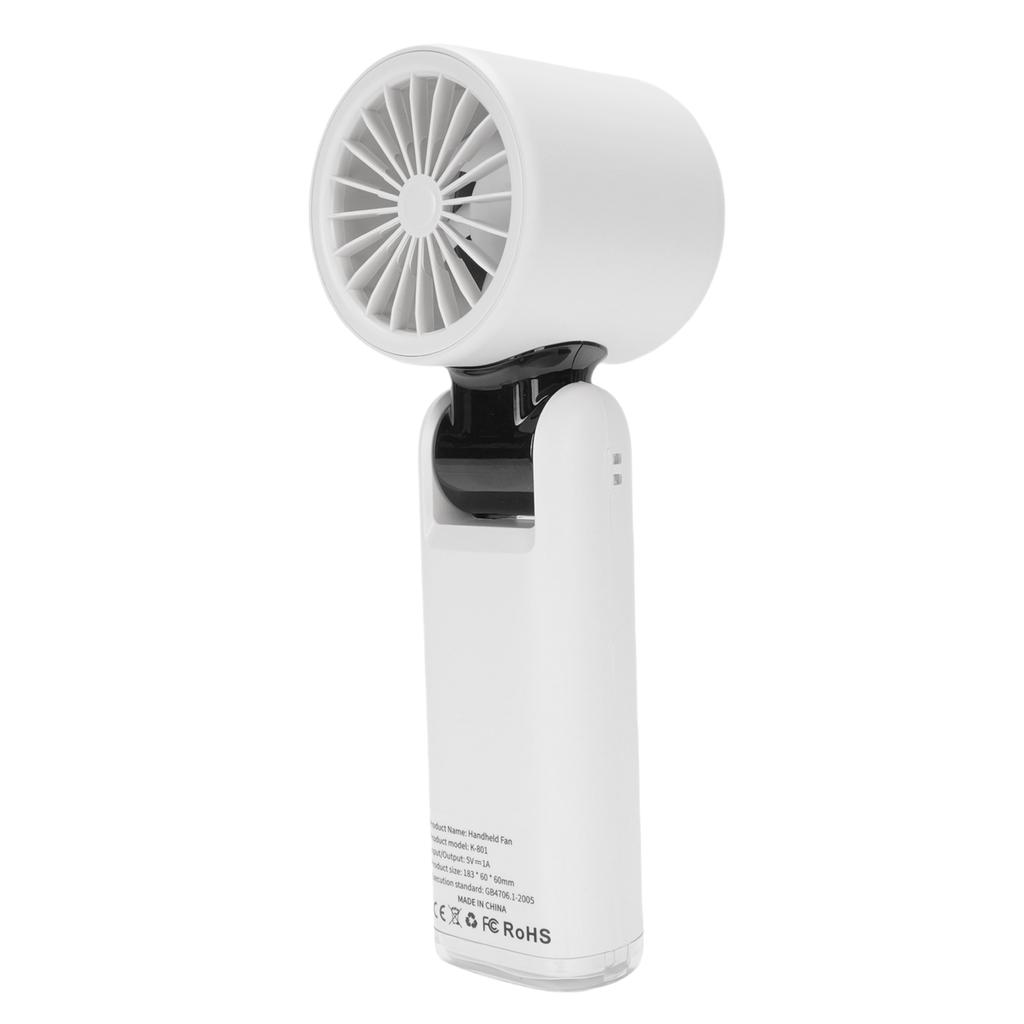 Portable Handheld Turbo Fan High Speed 100 Speeds Adjustable Foldable LED Display USB Rechargeable