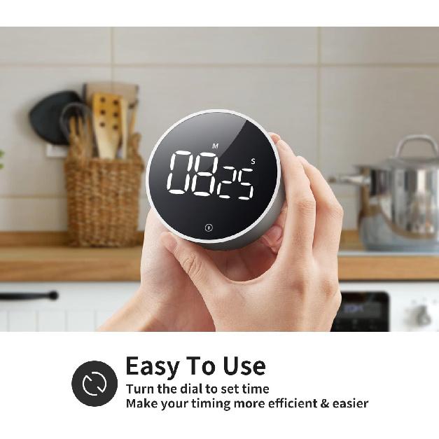 Magnetic Kitchen Timer LED Digital Timer Countdown Alarm Clock Timer Mechanical Timer for Home Cooking Study Fitness3