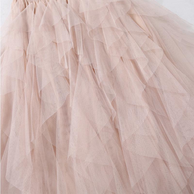 Women's Irregular Mesh Skirt - Multi-Layered Puffy Long Cake Skirt for Spring/Summer 2023: Super Fairy Style Dress