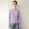New Stylish Women's 100% Cashmere Embroidered Round Neck Pullover Sweater - Warm & Versatile Winter Knit