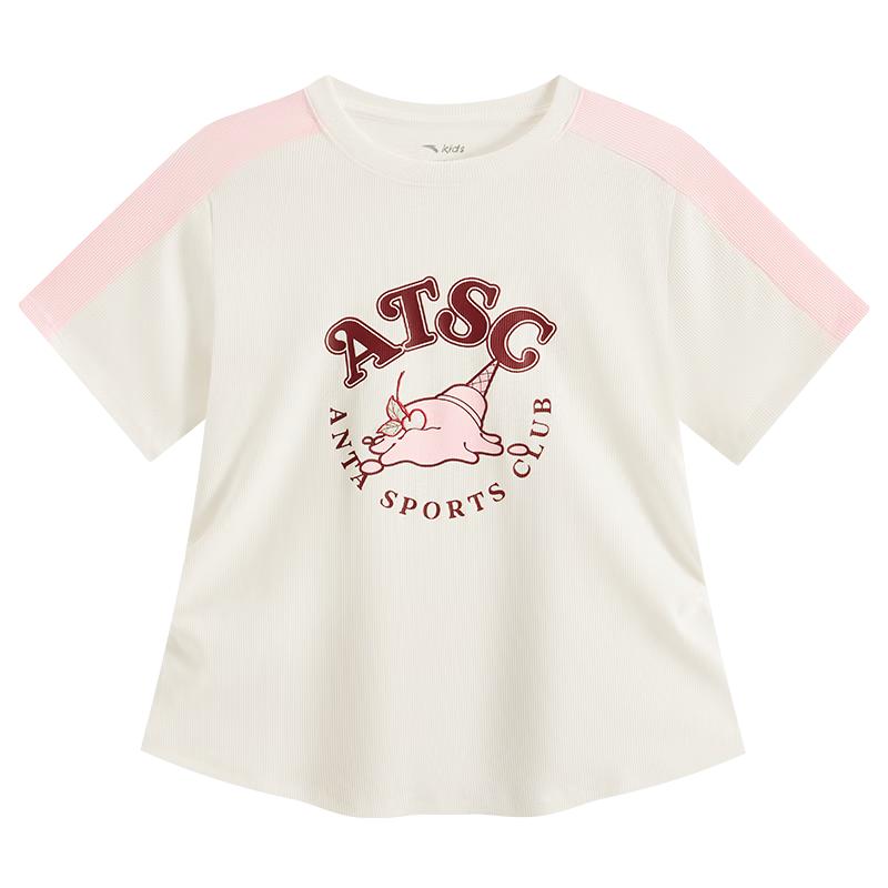 Anta Детская дышащая вязаная футболка, лето 2025 150