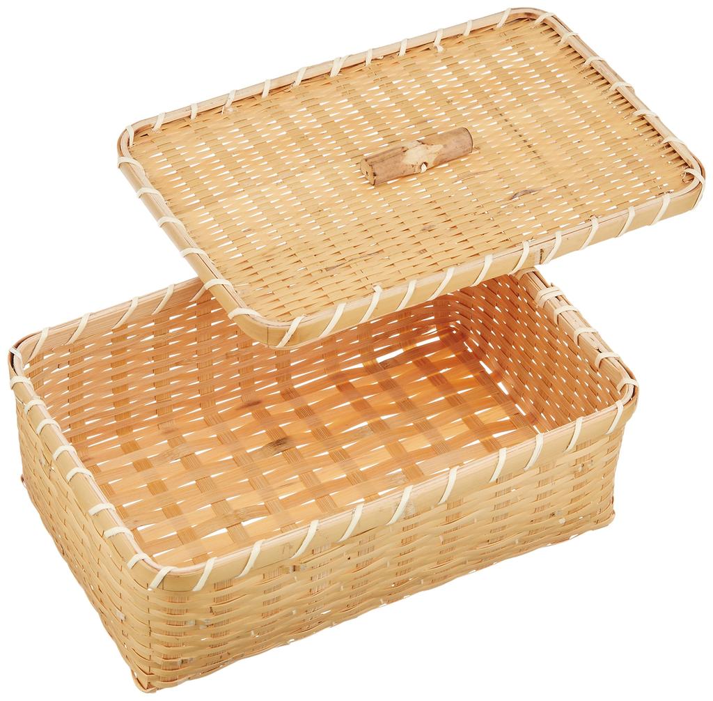 Yamashita craft Bílý bambusový čtvercový bento velký 32152000 (Yamasita craft)