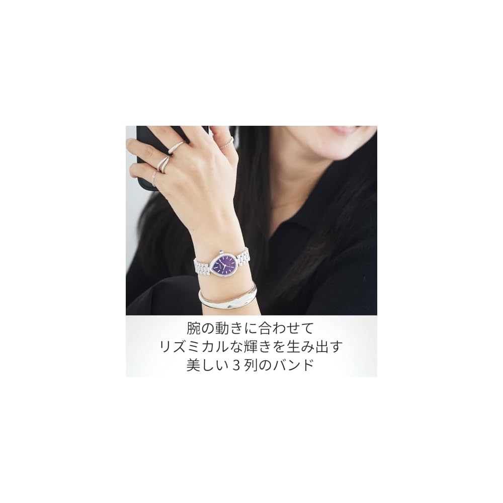 Citizen Eco-Drive L Women's Analog Watch Purple Sapphire Glass Waterproof RAINELL Collection