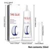 Tire Cement Glue Instant Super Glue Rubber Cement 50ML Tire Plug Gasket Sealers Black Sidewall Repair Cement For Off-Road Car