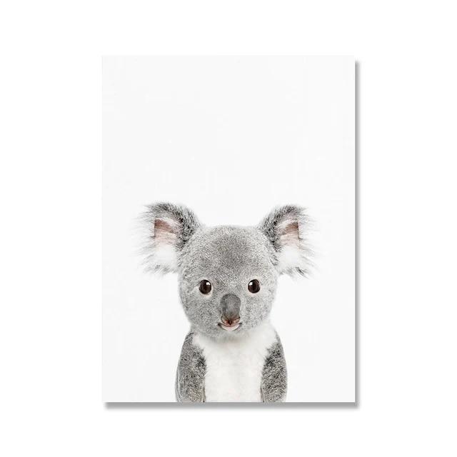 

Towoto детский принт с животными, скандинавский постер, минималистичный холст, картина, сафари, детская настенная живопись, детские украшения для детской комнаты, фотографии без рамки 21*30cm