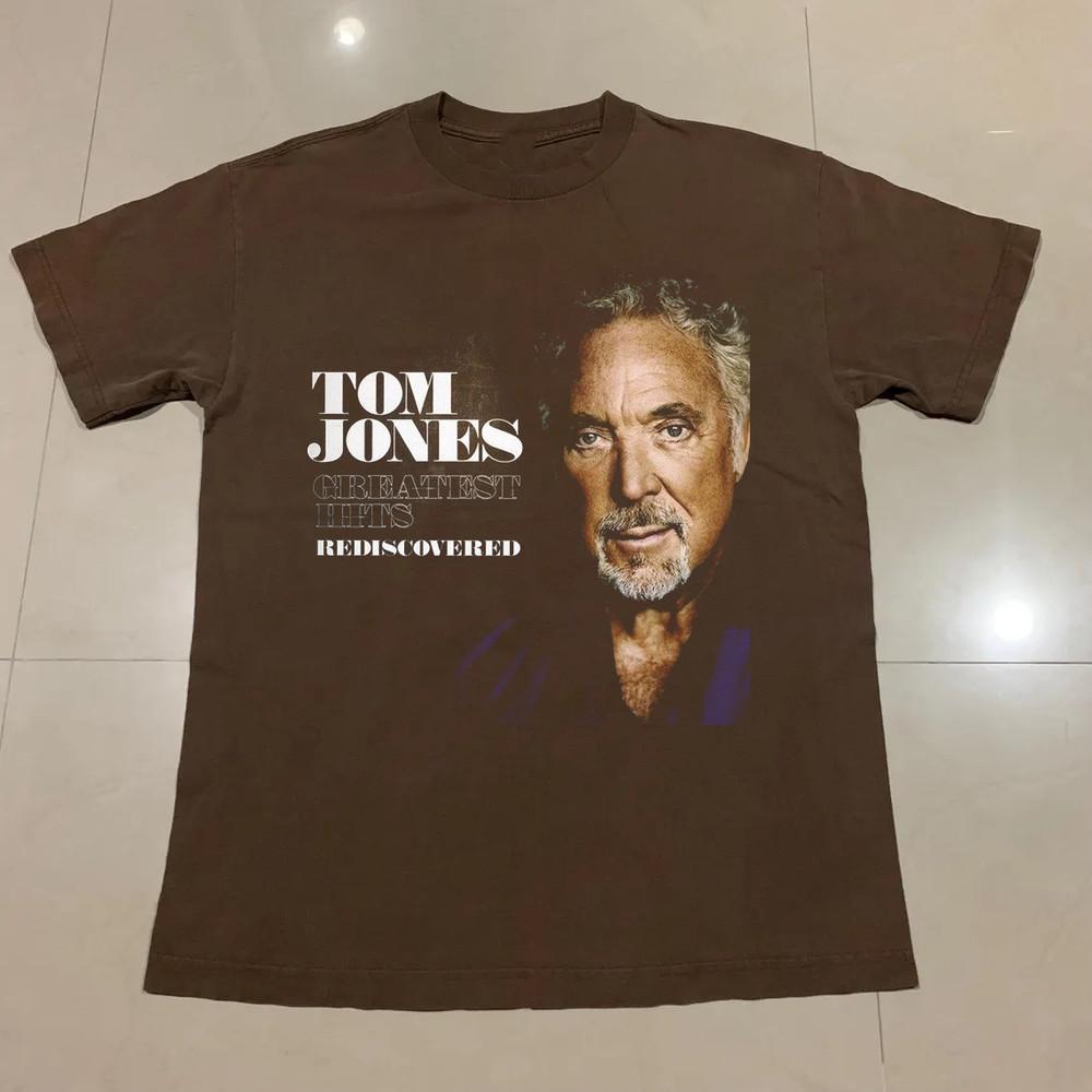 

TOM JONES GREATEST HITS REDISCOVERED Хлопок Полный Размер S-5XL Унисекс Футболка L