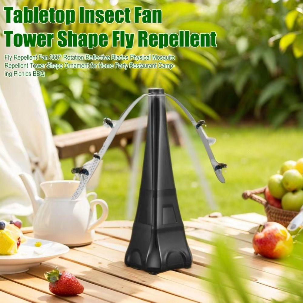 Silent Insect Repellent Fan Battery Powered Fly Destroyer Portable Fly Deterrent Restaurant