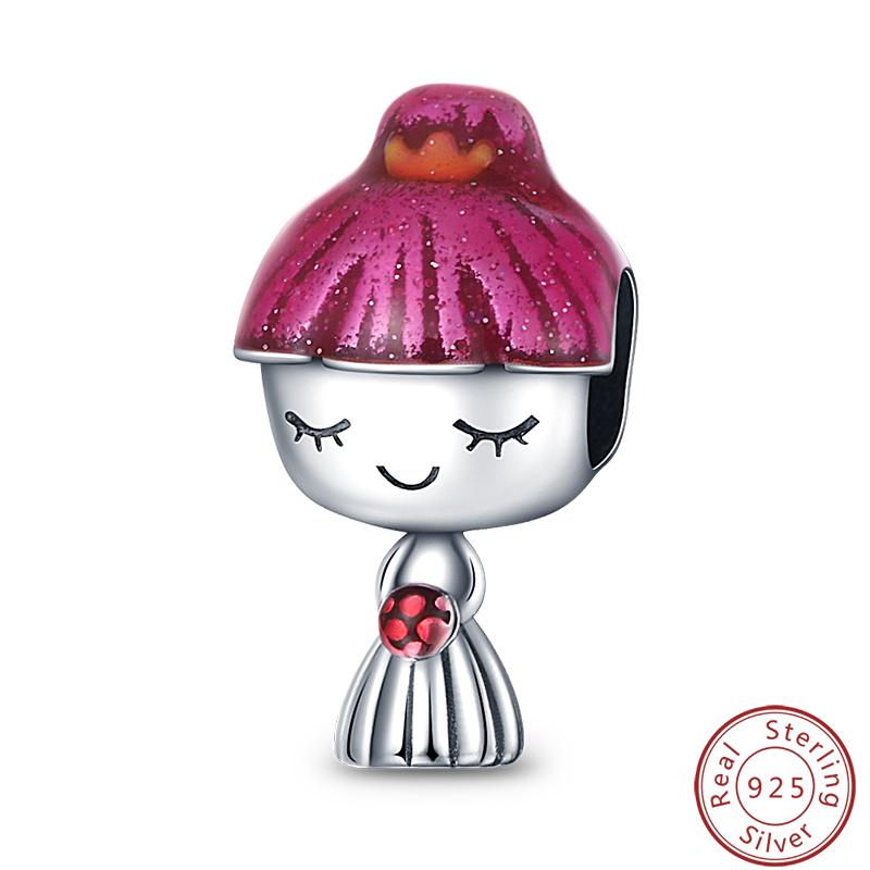 Character Series 925 Silver Sports Cooking Cute Boys And Girls Charms Beads 3mm DIY Fine Jewelry Making