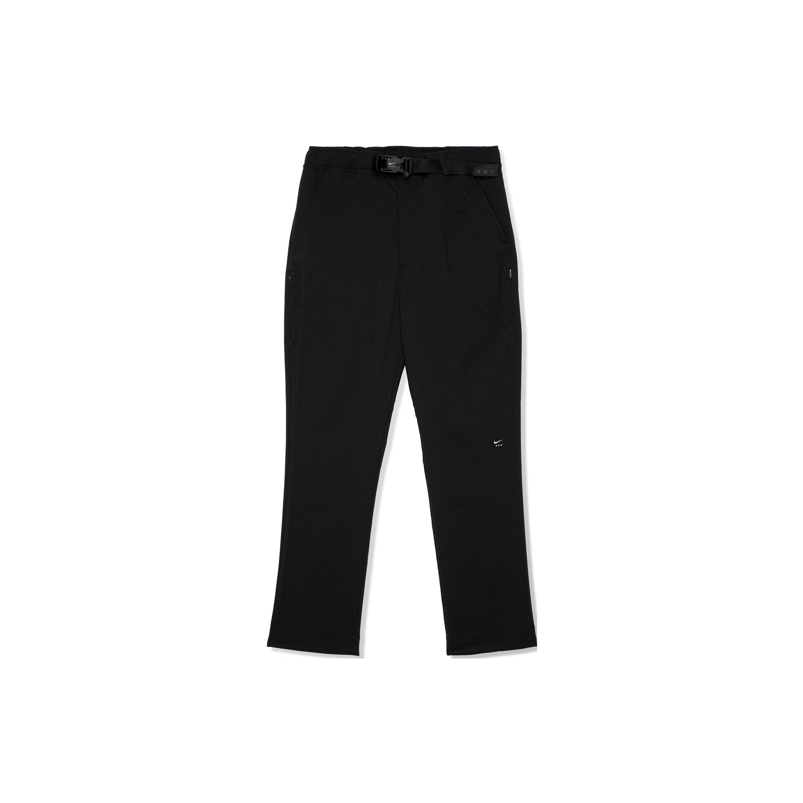 Men s Nike x MMW Crossover Solid Color Belt Slim Fit Casual Long Pants/Trousers Black DD9432-010 L