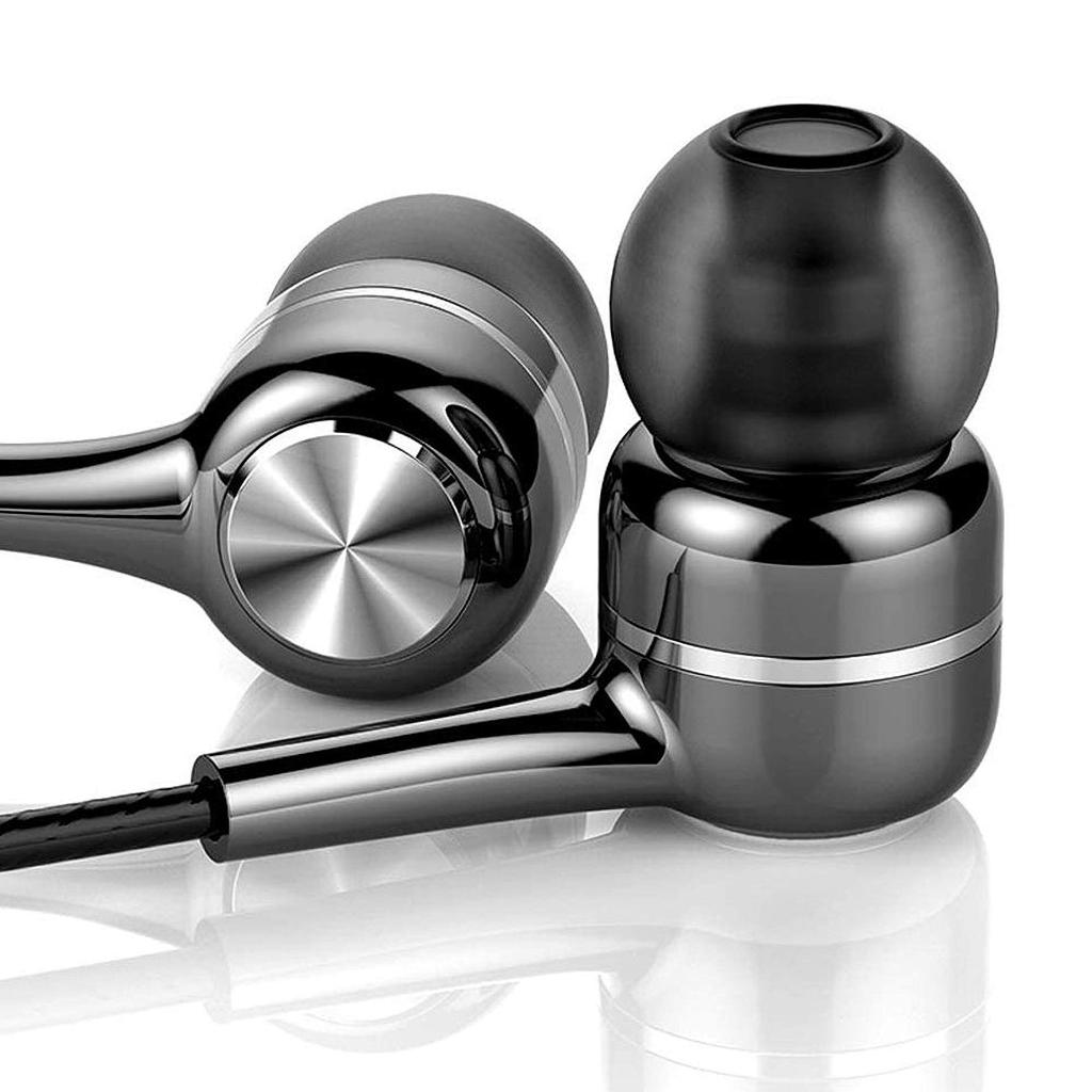 3,5-mm-Kabelkopfhörer, In-Ear-Headset, Kabelkopfhörer mit Mikrofon, Bass, HiFi-Stereo-Ohrhörer, Sport-Inline-Steuerung für Telefone