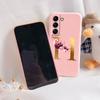 For Samsung Galaxy S22 S 22 Plus Case Flower Gold Letter A Z Soft Silicone Phone Cover For Samsung S22 Ultra Bumper S22+ Shell