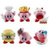 6pcs/set Kirby Cake Decoration Food Vinyl Doll Figure Toys Kid Gifts