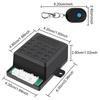Autoalarm Wegfahrsperre Universelles Auto Entsperr Wegfahrsperre Gerät 12V Auto Stromkreis Unterbrecher Gerät mit 2 Fernbedienungen