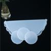 Round Resin Silicone Coaster Molds DIY White Epoxy Resin Cup Mat Mold Ornaments