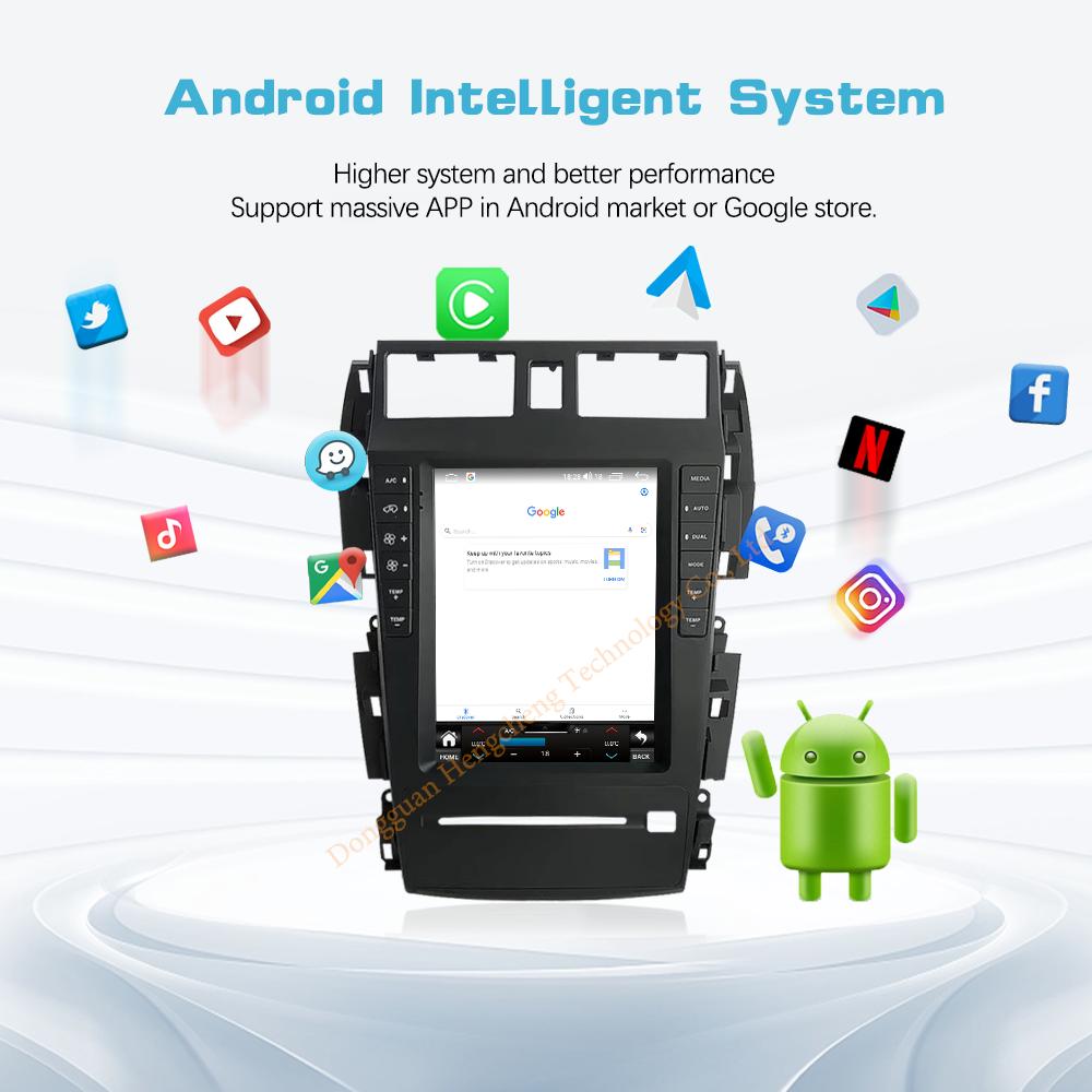 10.4" For Nissan Teana J31 SM5 2003-2007  Navigation Car Multimedia Player GPS Radio Android12 8+128G 8Core CarPlay 4G 360Camera