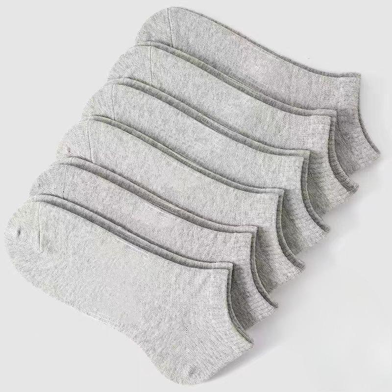 

Мужские летние тонкие спортивные повседневные невидимые дышащие носки с низкой посадкой 1 pair серый