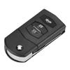 3 Button Car Remote Folding Flip Key Fob Case Blade Cover Shell Fit for MAZDA 2 3 5 6 RX8 MX5
