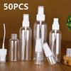 50PCS 10ml 30ml 50ml 100ml Clear Empty Spray Bottles Refillable Bottle Container Empty Cosmetic Containers Perfume Bottles