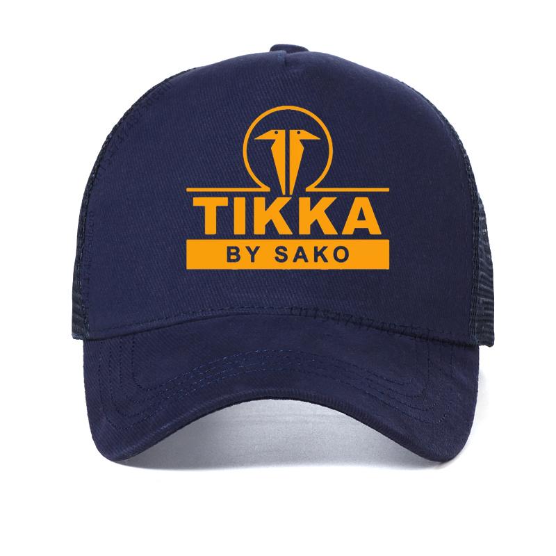 

Tikka By Sako Finland Firearms Baseball Caps Men Cool Mesh Tikka Hats Unisex Adjustable Snapback hat Casquette Adjustable темно-синього кольору