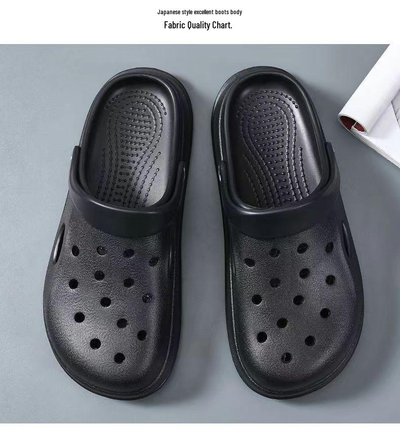 2023 Non-Slip Thick-Soled Casual Korean Beach Slippers - Soft-Soled Men's Nurse Clogs