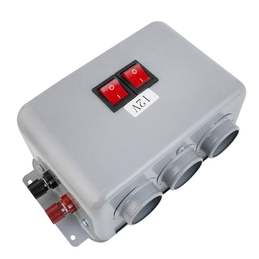 Trīsstāvu Automašīnas Sildītājs (12V) (600W) gray