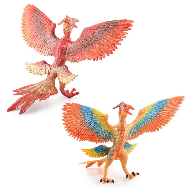 Crafted Beautifully Pvc Dragon Phoenix Mythical Creature Models Colors Assorted
