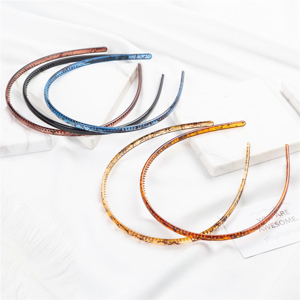Elastic Plastic Leopard 1 pc Fashion Mens Women Unisex Black Hair Head Hoop Band Sport Headband Hairband Accessories