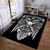 Harley-Davidson Skull Wing Design Rug for Motorcycle Enthusiasts Suitable for use as an anti-slip for living room bedroom sofas