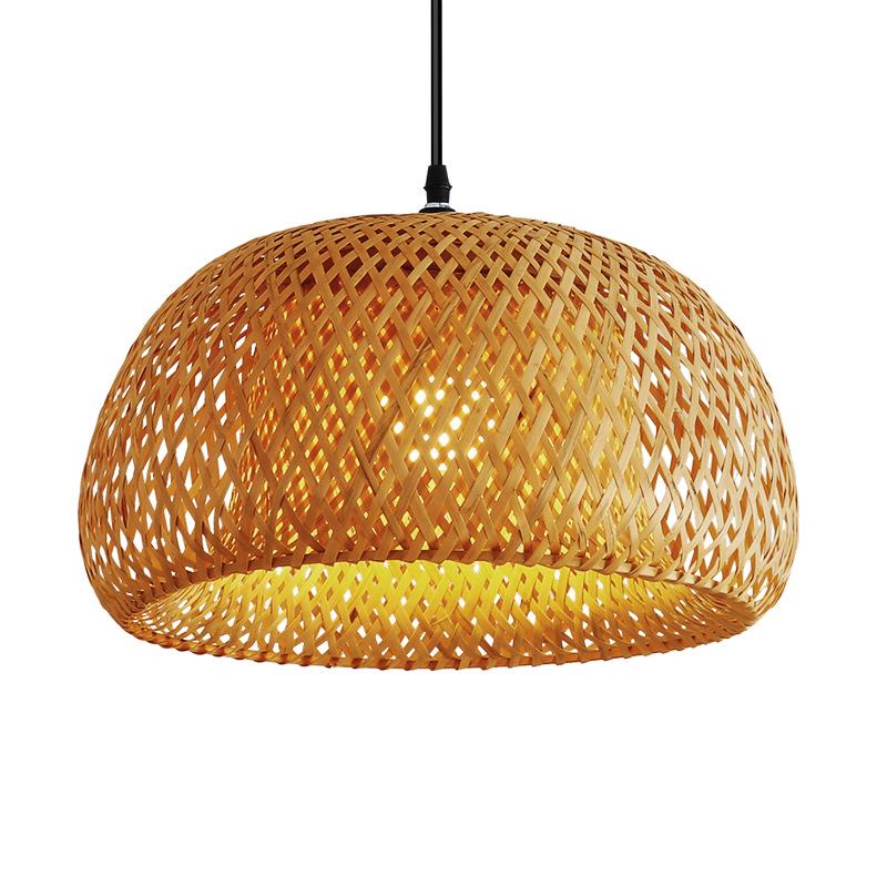 Zen Style Bamboo Rattan Pendant Light for Tea Rooms and Restaurants