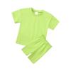 Kid Patriotic Outfit - Short Sleeve & Shorts 2-Piece Set For Girl