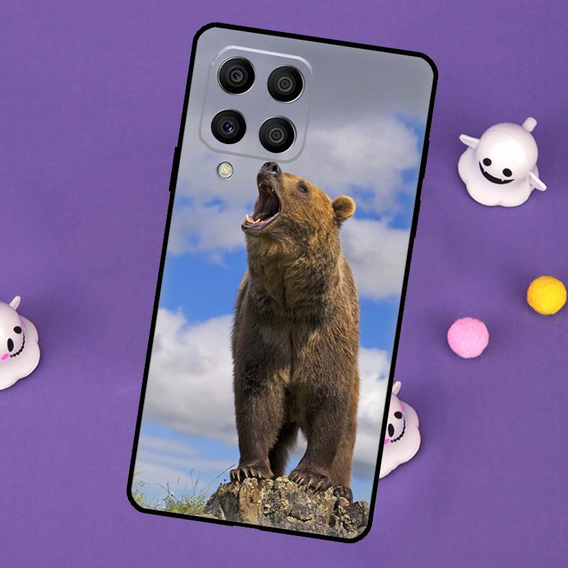 Grizzly Bear Animal Cover For Samsung Galaxy M55 M15 M33 M13 M23 M53 M31 M51 M14 M34 M54 M20 M30s M52 M32 Case
