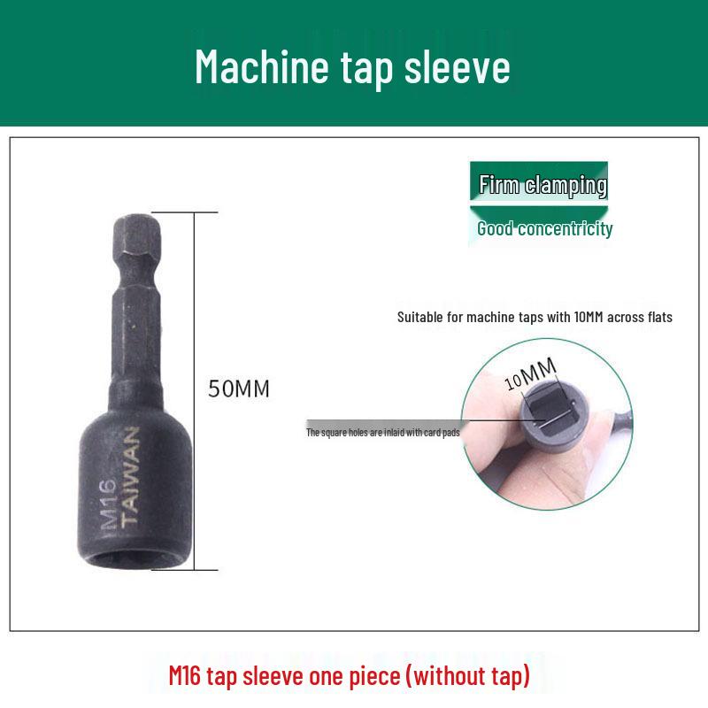 Hex Shank Tapping Chuck Conversion Head with Tap Extension Rod