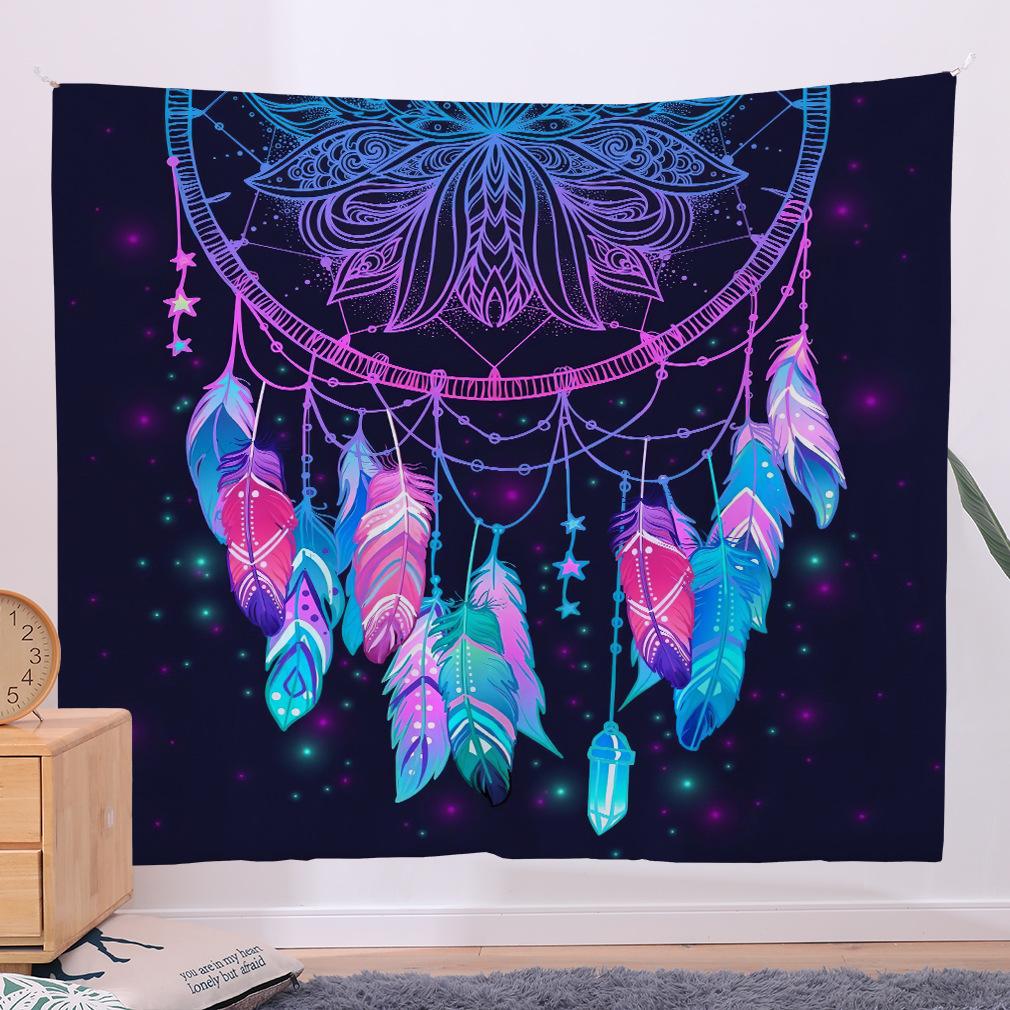 

Гобелен для спальни Ins Backdrop Гостиная Спальня Декор Ткань Подвесная ткань Новый настенный гобелен 70*95cm