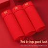 Langsha Men's Lucky Red Plus Size Cotton Antibacterial Boxer Briefs 3-Pack