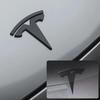 For Tesla Model 3 Mode Y Zinc Alloy Car Front Hood Logo Sticker Styling Auto Body Rear Trunk Emblem with Radian Accessories