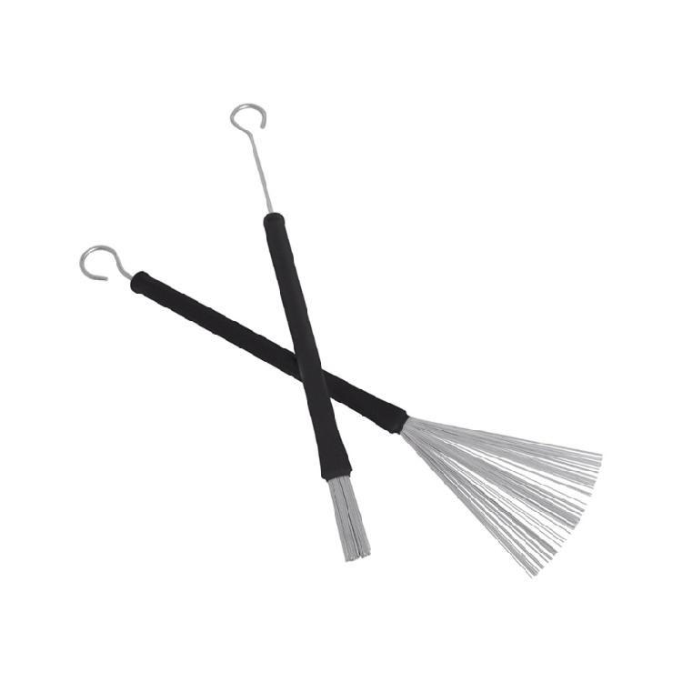 7pieces Drumsticks Bamboo Steel Wire Brushes Stick and Velvet Bag Retractable