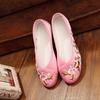 Fashion Women Summer 2025 Flat-heeled Shoe National Dance Flats Comfortable Women's Loafers 34 Women Chinese Embroidered Foral Shoes
