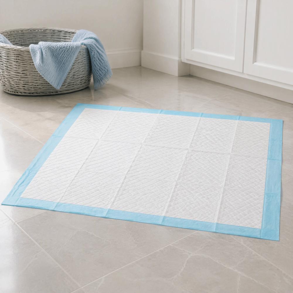 20pcs Strong Water Absorption Pet Pee Pads Blue Water Absorbent Pads Car Travel Use