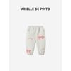 French Arielle De Pinto Girls' Pants Winter New Casual Little Girl's Bowknot Fleece Pants