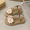 Fashion 2025 Summer New Women High Quality Fiower Women's Sandals Fashion Peep Toe Platform Casual Sandals for Women Plus Size Sandals