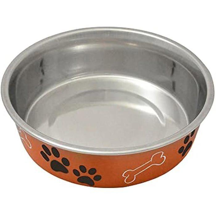 Gamelle pour chien - Nayeco - Modèle Baltic - Acier inoxydable - 0.800 L - Antidérapante