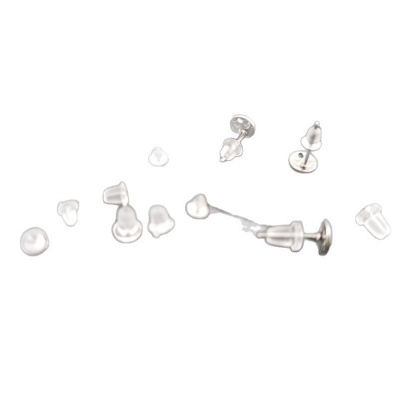 In-Stock Transparent Silicone Earring Studs & Anti-Slip Stoppers