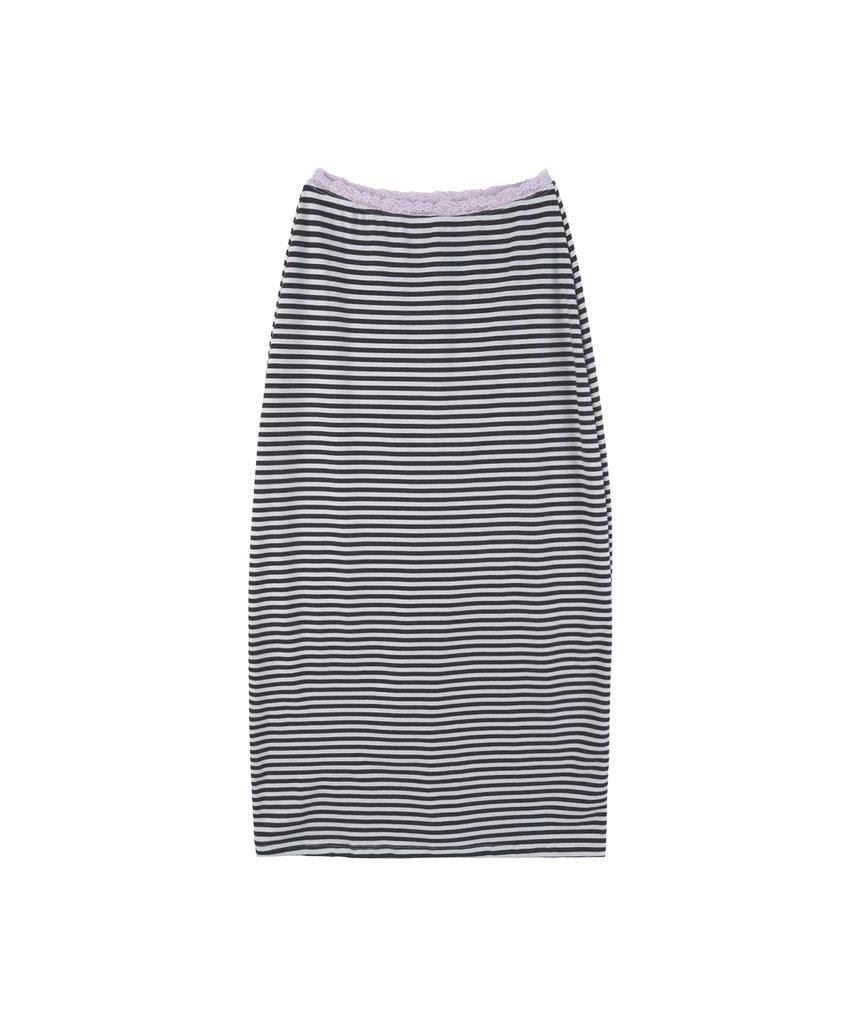 High School Disco Fog Stripe Skirt