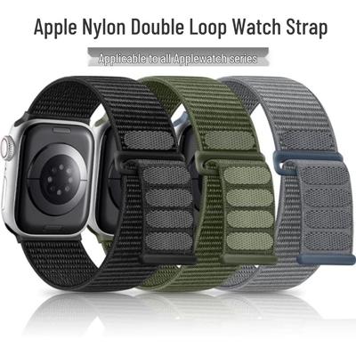 Doppelte Nylon-Schlaufenband für Apple Watch Series 9/10/11